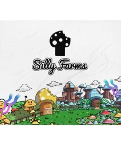 Silly Farms Mushroom Throw Blanket